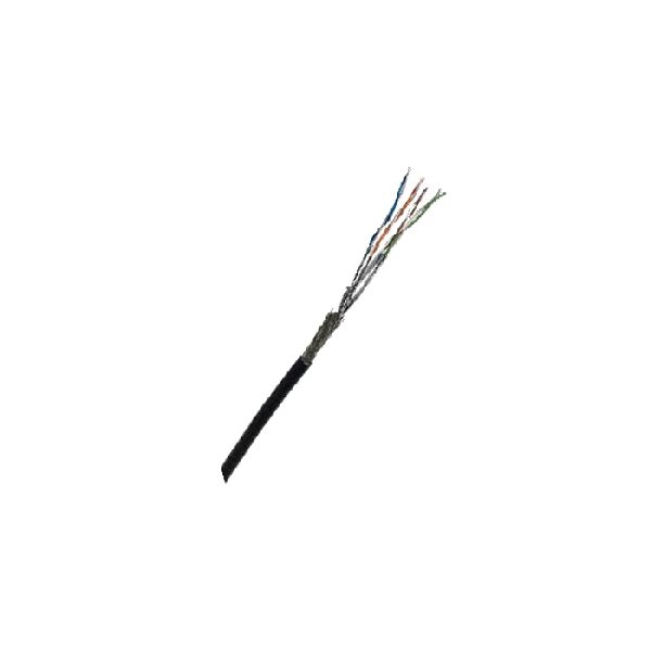 Ekivalan MCC7SF4PUNE01 C100 Ekivalan Outdoor Verlegekabel Cat. 7, S/FTP, LZSH, schwarz, 100 m Ring