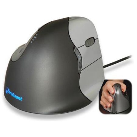 Evoluent VM4R Evoluent VerticalMouse 4, Rechtshänder, USB, anthrazit / silber