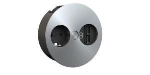 Bachmann 931031 Bachmann TWIST 1 x Schutzkontaktsteckdose, 1 x USB-Dop