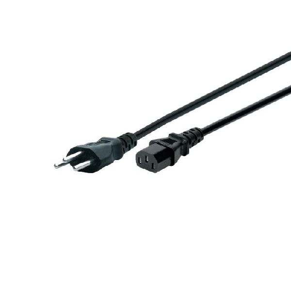 Tecline 35022 Netzanschlusskabel Schweiz, Stecker an Kaltgerätebuchse, schwarz, 1,8 m