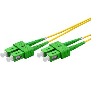 Ekivalan COZ008DADA2SJ0005A Ekivalan LWL Duplex Patchkabel OS2, 9/125 µm, SC APC/SC APC, gelb, 0,5 m