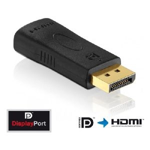 PureLink PI150 PureLink PureInstall Serie DisplayPort / HDMI 1.3 Adapter, vergoldet, schwarz