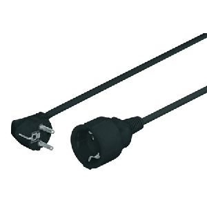 Bachmann 341.185 Bachmann Schutzkontakt-Verlängerungskabel, schwarz, 3,0 m