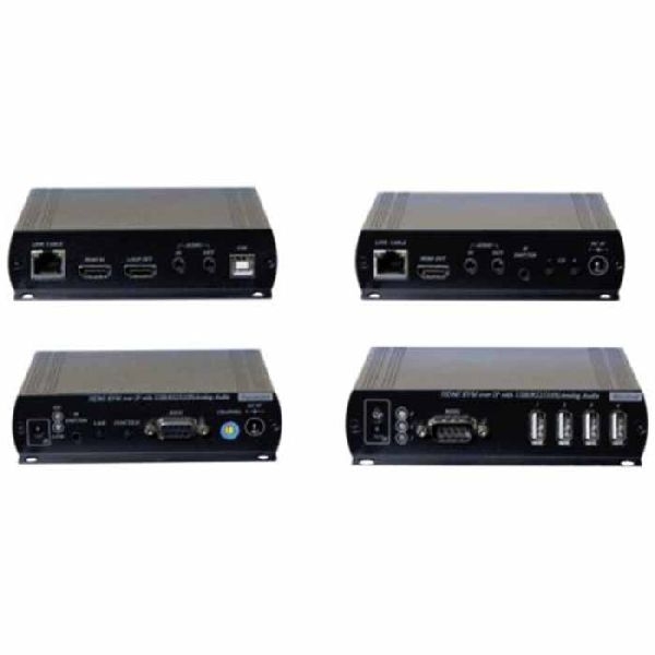 Dexlan 50014 Dexlan KVM Extender Over IP, bis zu 150 m, HDMI / USB, Set