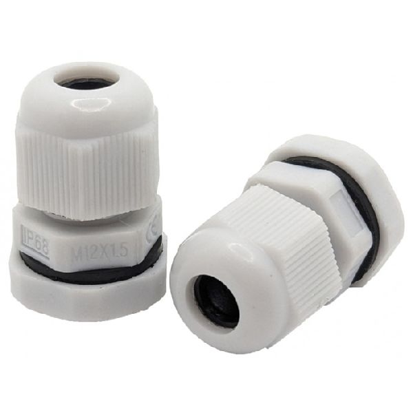 Tecline M12x1.5-GR Tecline Kabelverschraubungen metrisch, IP68, grau, M12 x 1,5 VPE: 10 Stück