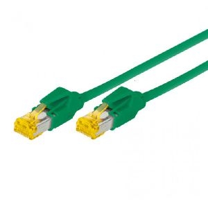 Tecline 78010G Patchkabel S/FTP, PiMF, CAT.6A ISO IEC, grün, 10,0 m