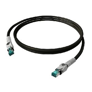 EasyLan CP1OSMSMS0010 EasyLan VarioBoot Patchkabel Cat.6A (ISO/IEC), winkelbar, S/FTP, schwarz, 1,0 m