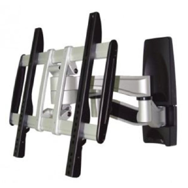 Aavara A4041 Aavara neig- und schwenkbare Wandhalterung A4041, für Flachbildschirme 66 - 132 cm (26" - 52"), bis 45 kg, schwarz / silber