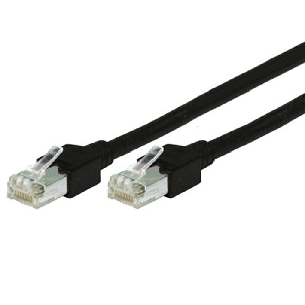 Tecline 71305S Tecline Patchkabel Cat. 5e, SF/UTP, halogenfrei, schwarz, 5,0 m