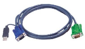 Aten 2L-5203U Oktopuskabel USB, 2L-5203U, grüner Stecker, 3,0 m