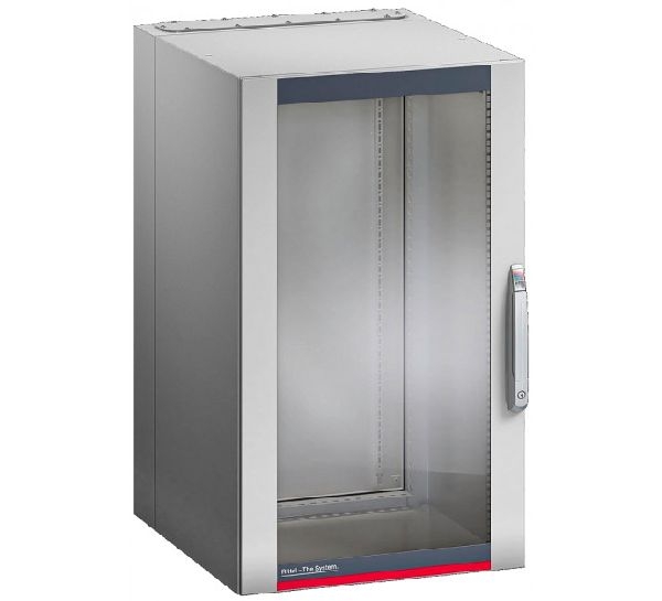 Rittal 2262150 Rittal 19" Wandgehäuse AX, 3-teilig, 21 HE, 600 x 573 mm, lichtgrau RAL 7035, optimale Zugänglichkeit durch Schwenkteil
