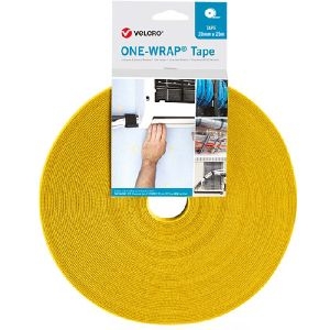 Velcro VEL-OW64143 ONE-WRAP(r) Klettband der Marke VELCRO(r), 20 mm x 25 m, gelb