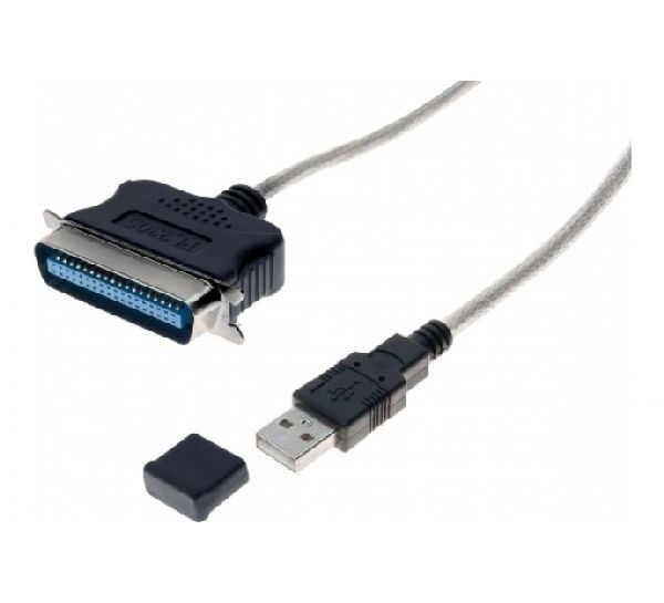 Dacomex 151041 Dacomex USB-Adapterkabel auf parallel, 36pol Centronics-Stecker, 1,80 m
