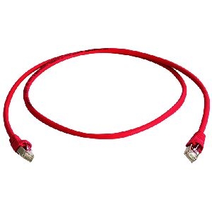 Telegärtner 100008030 Telegärtner Patchkabel Cat. 6A ISO/IEC, S/FTP (PiMF), halogenfrei, rot, 0,25 m