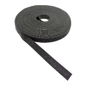 Tecline KBB2B-12 Tecline Klettband Back to Back, schwarz, 12 mm x 10 m Rolle