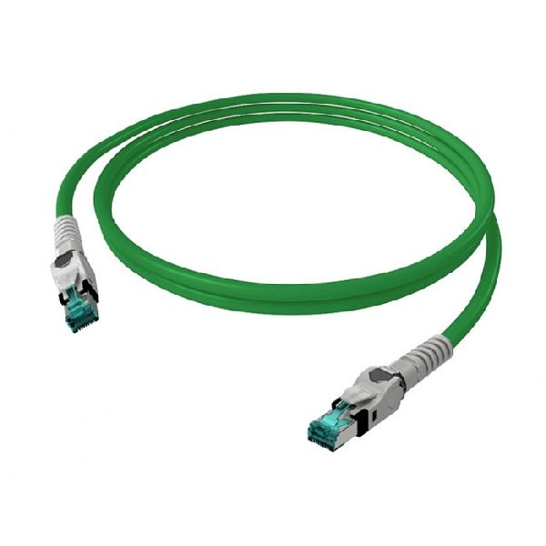 EasyLan CP1OGMSMS0020 EasyLan VarioBoot Patchkabel Cat.6A (ISO/IEC), winkelbar, S/FTP, grün, 2,0 m