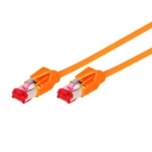 Tecline 718015A Tecline Patchkabel Cat. 6 (EIA/TIA), S/FTP, halogenfrei, mit Rastnasenschutz, orange, 1,5 m