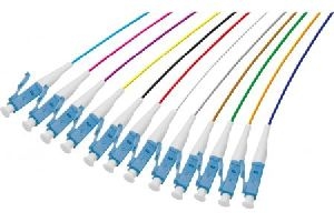 Exertis Connect 392254 LWL Faserpigtails, farbig, 9/125 µm, OS2-Faser, 12x LC Stecker blau, 2,0 m