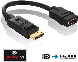 PureLink PI155 PureLink PureInstall Serie DisplayPort / HDMI Adapterkabel, vergoldet, 20pol DisplayPort St. / HDMI Bu. A, 0,1 m