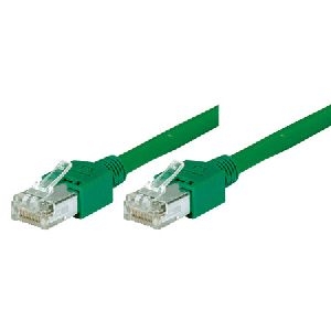Tecline 719003G Tecline Patchkabel Cat. 5e, S/UTP, hochflexibel, grün, 0,3 m