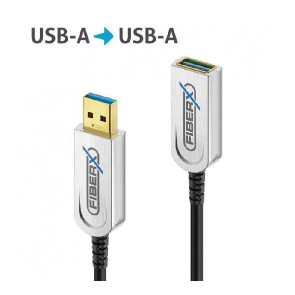 PureLink FX-I650-050 PureLink USB 3.2 Gen2 USB AOC Glasfaser-Verlängerungskabel, USB St.A/Bu.A, 50,0 m
