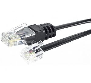 Exertis Connect EXC284999 Telefonkabel, Belegung: 2/7 – 3/4 – 4/5 – 5/8, schwarz, 2,0 m