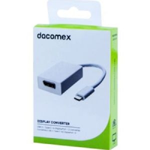 Dacomex 199013 Dacomex USB 3.1 Type-C (TM) auf DisplayPort Adapter, in Retailverpackung