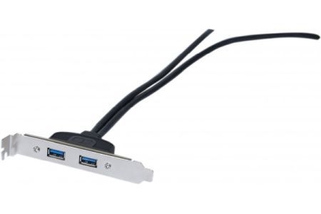Exertis Connect 146697 USB 3.0 Slot Adapter, 2x USB 3.0 Buchse Typ A, 0,25 m