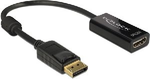 Delock 62609 DeLOCK Adapterkabel DisplayPort 1.2 Stecker > HDMI Buchse schwarz 4K Passiv