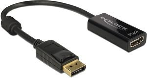 Delock 62609 DeLOCK Adapterkabel DisplayPort 1.2 Stecker > HDMI Buchse schwarz 4K Passiv