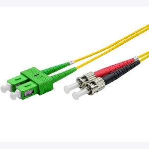 Ekivalan COZ008DAST2SJ0020A Ekivalan LWL Duplex Patchkabel OS2, 9/125 µm, SC APC/ST, gelb, 2,0 m