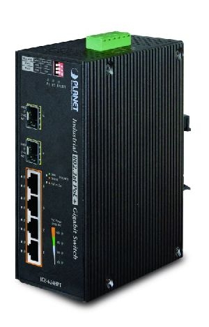Planet IGS-624HPT Planet Industrial Gigabit Switch IGS-624HPT, 4 Port PoE, 2 Port SFP