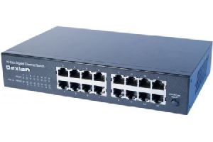 Dexlan 891016 Dexlan Gigabit Switch, 16 Port, 10 Zoll und 19 Zoll