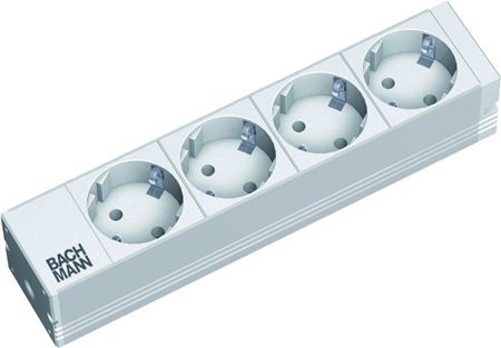 Bachmann 3330122 Bachmann 10" PDU Basic, Steckdosenleiste, 4-fach Schutzkontaktsteckdose