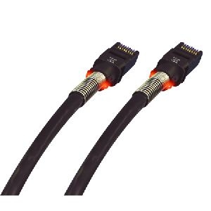 Patchsee PCI6-F/4 Patchsee Patchkabel PCI-6Patch, Cat. 6a, U/FTP, schwarz, 1,2 m