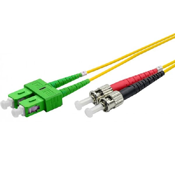 Ekivalan COZ008DAST2SJ0200A Ekivalan LWL Duplex Patchkabel OS2, 9/125 µm, SC APC/ST, gelb, 20,0 m