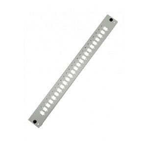 Tecline 20500008 Tecline Frontblende für 19" Spleißbox 1 HE, 24x LC Duplex, SC / E2000 / LSH Simplex, lichtgrau RAL 7035