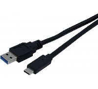 Exertis Connect 532497 USB 3.0 Kabel, USB St. A/ USB St. C, schwarz, 3