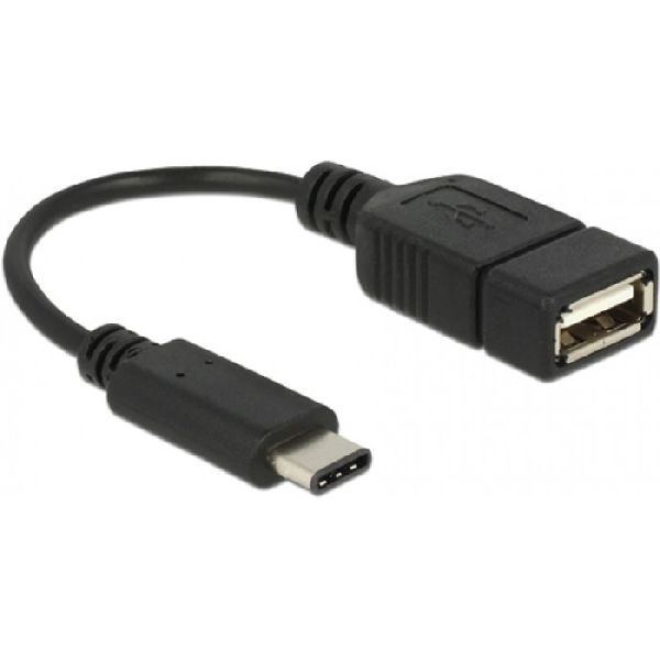 Delock 65579 DeLOCK USB 2.0 Adapterkabel, USB St. C / USB Bu. A, 0,15 m