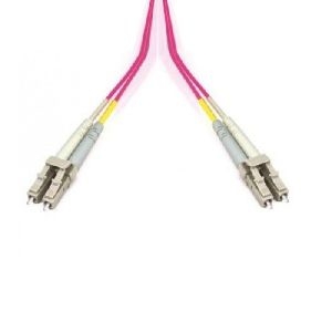 Ekivalan COZOM4LCLC 2,00 Ekivalan LWL Patchkabel 50/125 µm, OM4-Faser, LC Duplex Stecker/ LC Duplex Stecker, erikaviolett, 2,0 m UPC Schliff