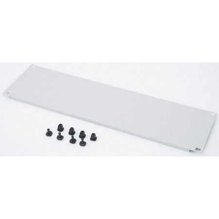 Triton RAC-ZP-X33-A1 Triton 19" Blindplatte, steckbar, 3 HE, Stahlblech, hellgrau RAL 7035, mit Kunststoffstöpsel
