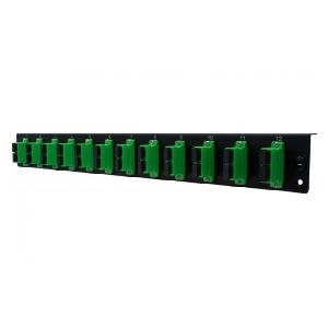 Dexlan 395424 Dexlan LWL Frontplatte bestückt für LWL Spleißbox, 12 x