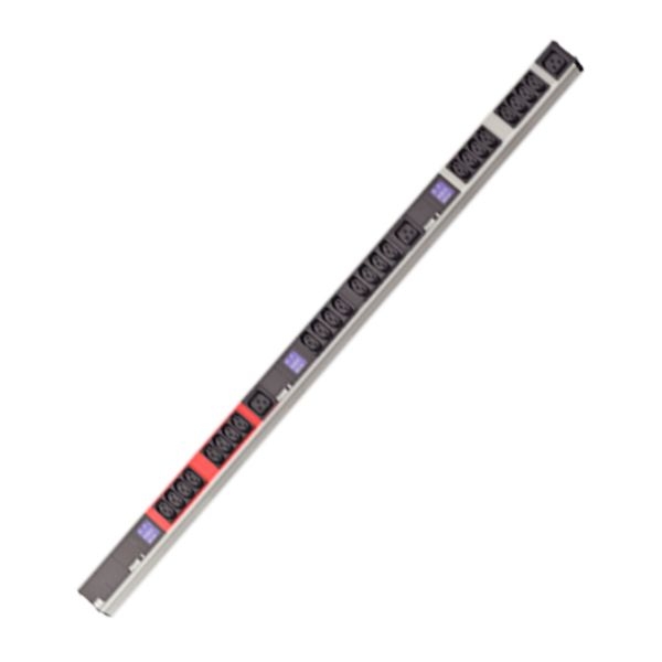 Bachmann 8002134 Bachmann PDU BlueNet BN0500, Steckdosenleiste dreiphasig mit integrierter Leistungsmessung, 24 x IEC320 C13 Kaltgerätebuchse, 3x C19